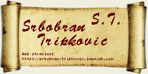 Srbobran Tripković vizit kartica